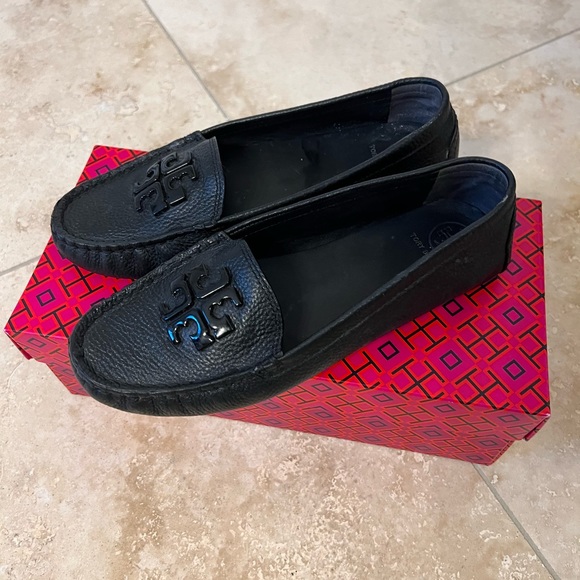 Black Leather Tory Burch Loafer - Picture 2 of 2